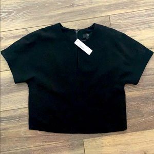 Jcrew NWT structured black top